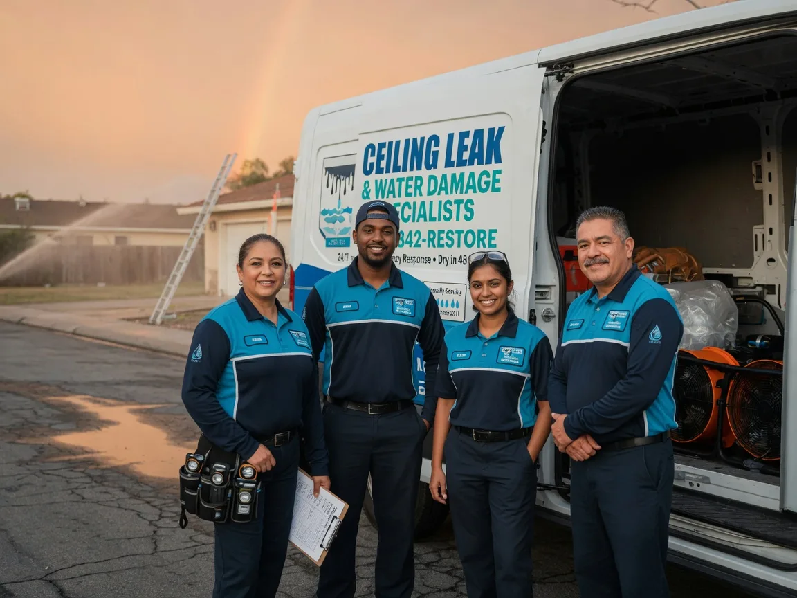Ceiling Leak Cleanup company in Strawberry Valley, CA